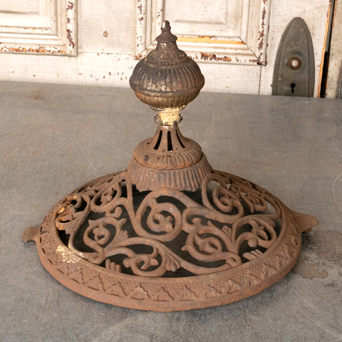 #54542 Ornate Antique Cast Iron Parlor Stove Topper image 6